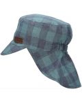 Детска шапка с козирка и UV 50+ защита Sterntaler - С квадратчета, 51 cm, 18-24 месеца - 2t
