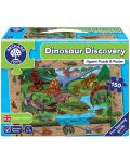 Детски пъзел Orchard Toys - Динозавърско откритие, 150 части - 1t