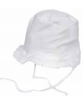Детска лятна шапка Maximo - Периферия, бяла дантела - 1t