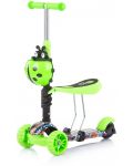 Детски скутер с дръжка Chipolino - Киди Ево, зелени графити - 3t