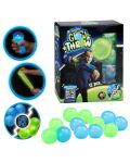 Детска игра Ttoys - Лепкави топки Glow Throw, 12 броя - 1t