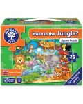 Детски пъзел Orchard Toys - Кой живее в джунглата, 25 части - 1t