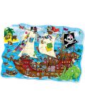 Детски пъзел Orchard Toys - Пиратски кораб, 25 части - 2t