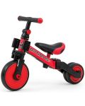 Детско колело Milly Mally - Optimus, 3в1, Червено - 2t
