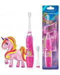 Детска електрическа четка за зъби Brush Baby - Kidzsonic, Unicorn - 2t