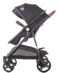 Детска количка за близнаци Chipolino - ДуоСмарт,черна - 3t