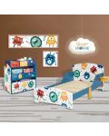 Детско легло със защита от падане Ginger Home - Monster, 140 x 70 cm - 3t