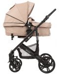 Детска количка 3 в 1 Kikka Boo Beloved - Бежова, с кош за количка и столче за кола - 7t