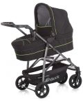 Детска количка 3 в 1 Hauck - Rapid 4 S Plus Trioset Deluxe, Caviar/Neon Yellow - 5t