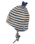 Детска зимна шапка Sterntaler - Бобър, 47 cm, 9-12 месеца, райе - 3t
