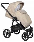 Комбинирана детска количка 2в1 Baby Giggle - Broco, бежова - 2t