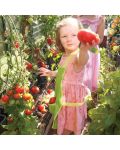 Детска градинарска престилка Bigjigs - Зелена, с калинка - 3t