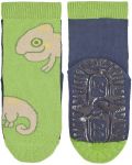 Детски чорапи със силиконова подметка Sterntaler - С хамелеон, 19/20 размер, 12-18 месеца - 2t