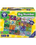 Детски пъзел Orchard Toys - Големи цифри, 20 части - 1t