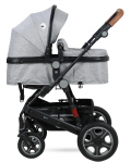 Детска комбинирана количка 3в1 Lorelli - Lora, сиво - 3t