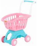 Детска количка за пазаруване Polesie Toys, розова - 1t
