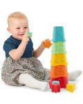 Детска играчка 2 в 1 Chicco  - Кула с чаши, 10 части - 4t