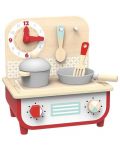 Детска дървена кухня и барбекю Tooky Toy - 2 в 1 - 2t