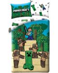 Детски спален комплект Halantex - Minecraft, Creeper and Zombie - 1t