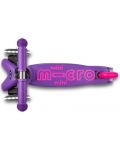 Детска тротинетка Micro - Mini Deluxe LED, Purple Pink - 6t