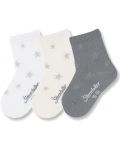 Детски чорапи Sterntaler - Звездички, 17/18 размер, 6-12 месеца, 3 чифта - 1t