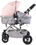 Детска комбинирана количка Moni - Ciara, розова - 3t