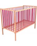 Детско легло Combelle - Remi, натурално с розово - 1t