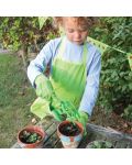 Детска градинарска престилка Bigjigs - Зелена, с калинка - 2t