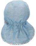 Детска лятна шапка с UV 50+ защита Sterntaler - 47 cm, 9-12 месеца, синя - 2t