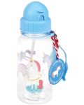Детска бутилка за вода Rex London - Вълшебният еднорог, 500 ml - 1t