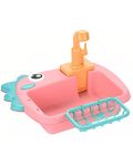 Детска кухненска мивка Ntoys - С течаща вода и аксесоари, Динозавър, асортимент - 6t