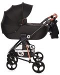 Детска комбинирана количка Lorelli - Crysta 3 в 1, Black Diamond - 3t