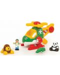 Детска играчка WOW Toys - Спасителен хеликоптер за животни - 1t