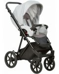 Детска количка Baby Giggle - Adagio, 3в1, сива - 3t