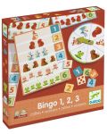 Детска игра Djeco - Бинго, Горски животни и числа - 1t