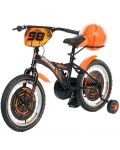 Детски велосипед Venera Bike - Basket, 16'', черен - 2t