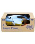 Детска играчка Green Toys - Карго самолет, с количка, син - 3t