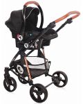 Детска комбинирана количка Lorelli - Crysta 3 в 1, Black Diamond - 7t