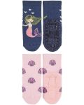 Детски чорапи със силиконова подметка Sterntaler - С русалка, 25/26 размер, 3-4 години, 2 чифта - 2t