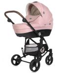 Детска количка Lorelli - Crysta 3в1, Blossom Pink, с чанта - 2t