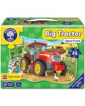Детски пъзел Orchard Toys - Големият трактор, 25 части - 1t