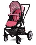 Детска комбинирана количка 3в1 Lorelli - Lora Set, розова - 4t