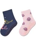 Детски чорапи със силиконова подметка Sterntaler - С русалка, 25/26 размер, 3-4 години, 2 чифта - 1t