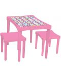 Детска маса с два стола Pilsan, розова - 1t