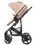 Детска количка 3 в 1 Kikka Boo Beloved - Бежова, с кош за количка и столче за кола - 4t