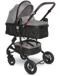 Детска количка Lorelli - Alba, Premium Set, Opaline Grey - 2t