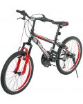 Детски велосипед Vision - Tiger, 20", 21 скорости, черно-червен - 1t