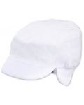 Детска лятна шапка с UV 50+ защита Sterntaler - 49 cm, 12-18 месеца, бяла - 1t