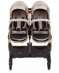 Детска количка за близнаци Chipolino Пясък - Дуо Смарт - 7t