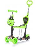 Детски скутер с дръжка Chipolino - Киди Ево, зелени графити - 1t